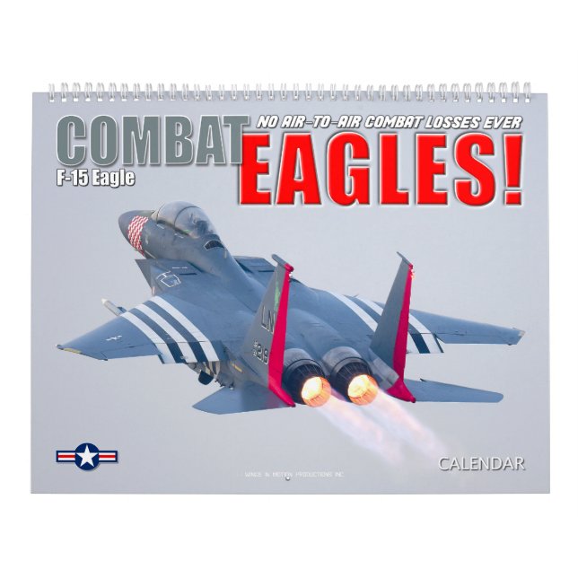 Calendário COMBAT EAGLES! - F-15 Eagle (Capa)