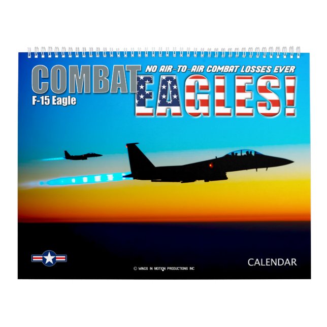 Calendário COMBAT EAGLES! - F-15 Eagle (Capa)