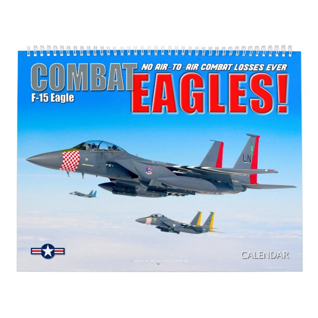 Calendário COMBAT EAGLES! - F-15 Eagle (Capa)