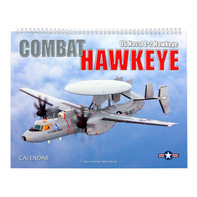 Calendário COMBAT HAWKEYE - Naval E-2 Hawkeye dos EUA (Capa)