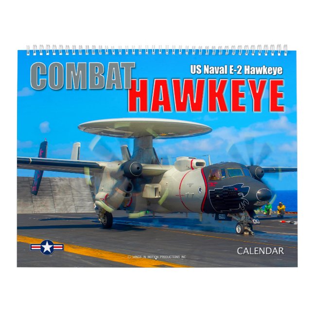 Calendário COMBAT HAWKEYE - Naval E-2 Hawkeye dos EUA (Capa)