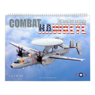 Calendário COMBAT HAWKEYE - Naval E-2 Hawkeye dos EUA