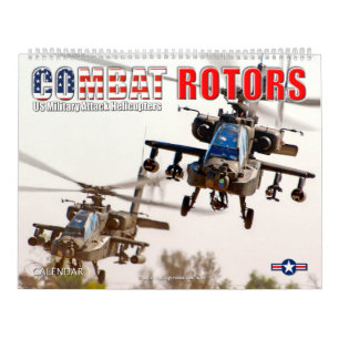 Calendário COMBAT ROTORS - Helicópteros de Ataque Militar dos