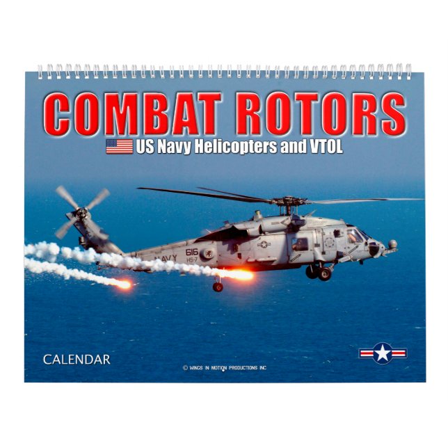 Calendário COMBAT ROTORS - Helicópteros de Marinho e VTOL (Capa)