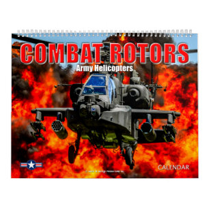 Calendário COMBAT ROTORS - Helicópteros do Exército