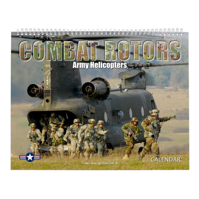 Calendário COMBAT ROTORS - Helicópteros do Exército (Capa)