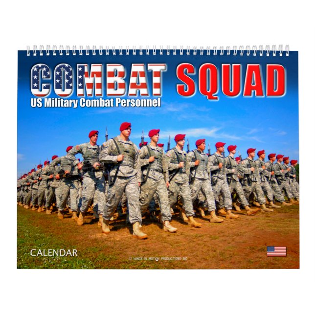 Calendário COMBAT SQUAD - Pessoal de Combate Militar dos EUA (Capa)