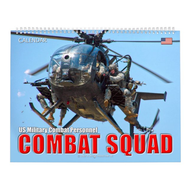 Calendário COMBAT SQUAD - Pessoal de Combate Militar dos EUA (Capa)