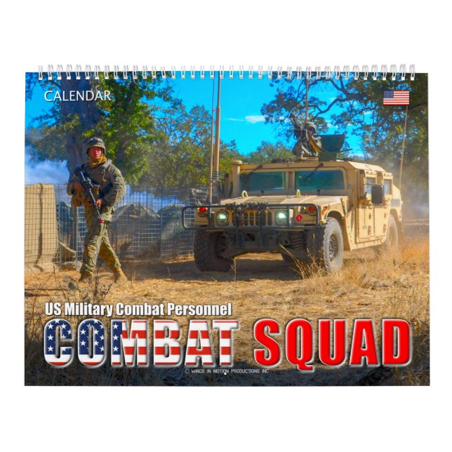 Calendário COMBAT SQUAD - Pessoal de Combate Militar dos EUA (Capa)