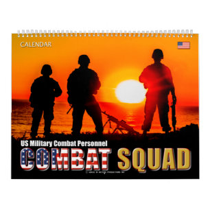 Calendário COMBAT SQUAD - Pessoal de Combate Militar dos EUA