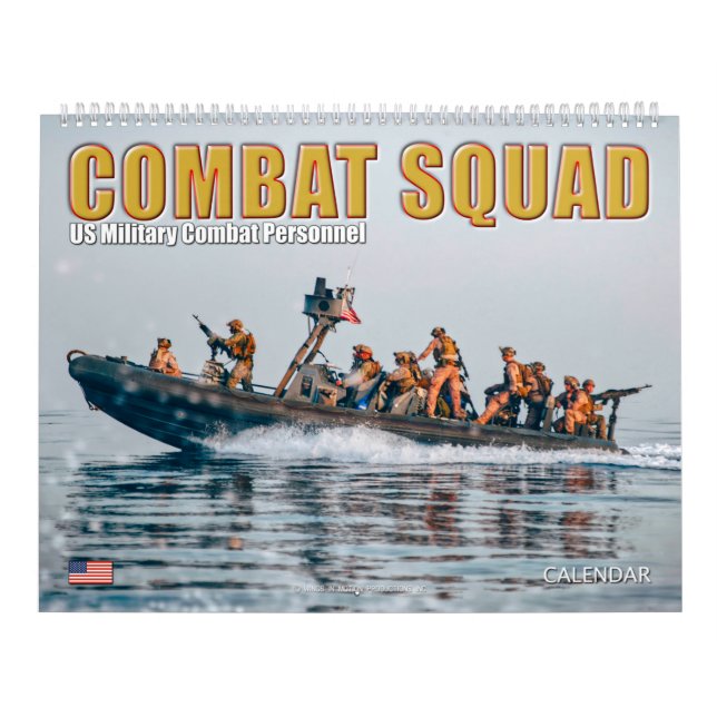 Calendário COMBAT SQUAD - Pessoal de Combate Militar dos EUA (Capa)