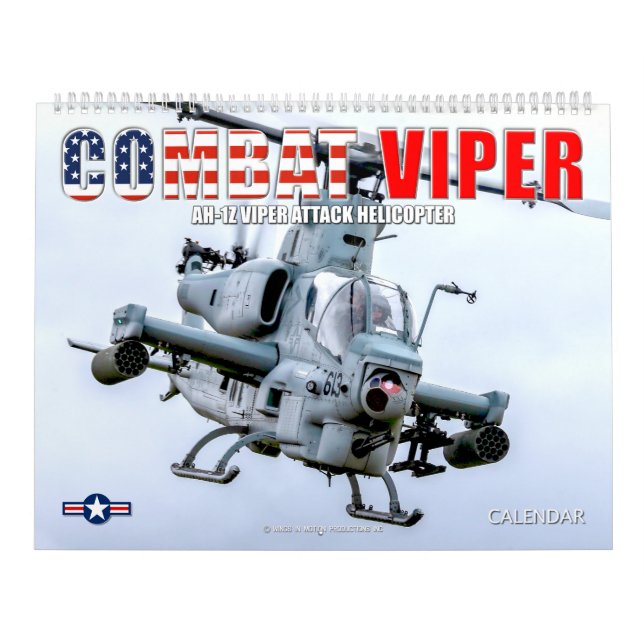 Calendário COMBAT VIPER - Helicóptero de Ataque VIPER AH-1Z (Capa)