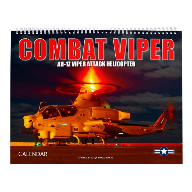 Calendário COMBAT VIPER - Helicóptero de Ataque VIPER AH-1Z (Capa)