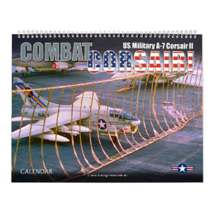 Calendário COMBATA O CORSAIR! A-7 Corsair II Militar dos EUA