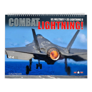 Calendário COMBATA O RELÂMPAGO! - F-35 Lightning II das Força