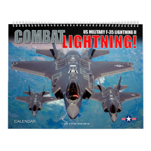 Calendário COMBATA O RELÂMPAGO! - F-35 Lightning II das Força