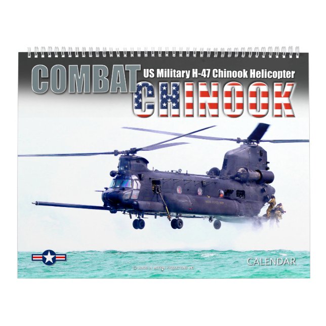 Calendário COMBATE CHINOOK - CH-47 Chinook (Capa)