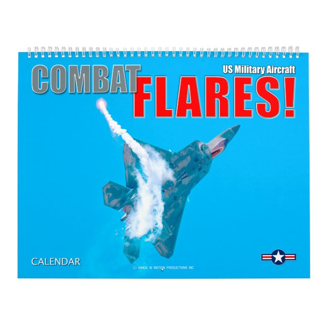 Calendário COMBATE OS CHAMAMENTOS! Aeronaves militares dos EU (Capa)