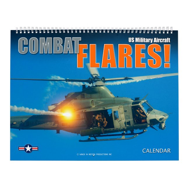 Calendário COMBATE OS CHAMAMENTOS! Aeronaves militares dos EU (Capa)