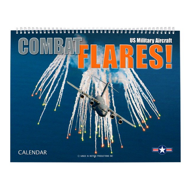 Calendário COMBATE OS CHAMAMENTOS! Aeronaves militares dos EU (Capa)