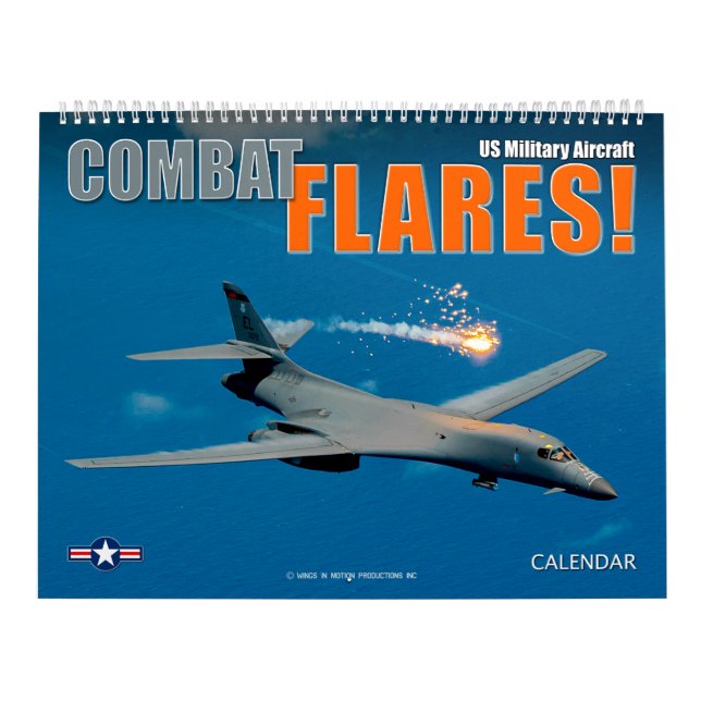 Calendário COMBATE OS CHAMAMENTOS! Aeronaves militares dos EU (Capa)