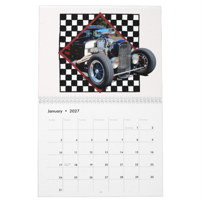 Calendário Comensal de Rod do rato (Jan 2027)