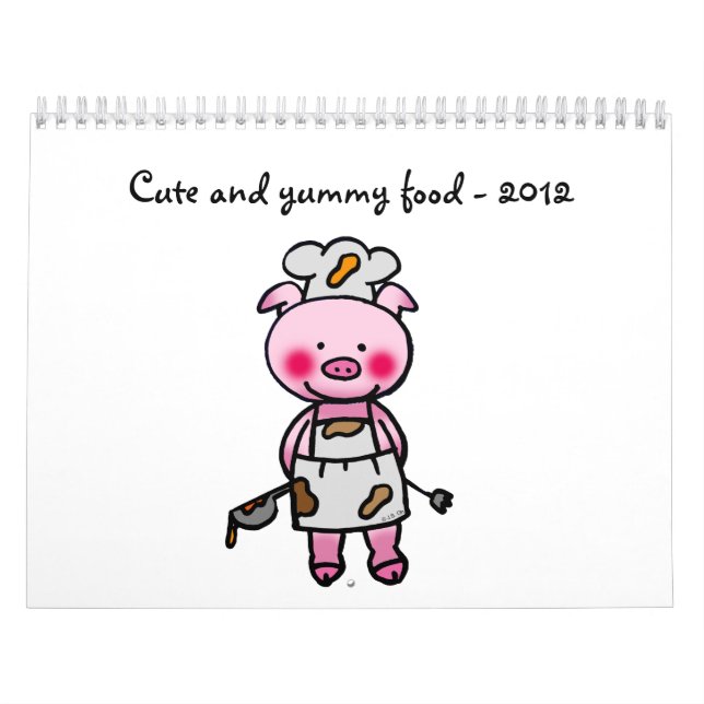 Calendário comida bonito e saboroso - 2012 (Capa)