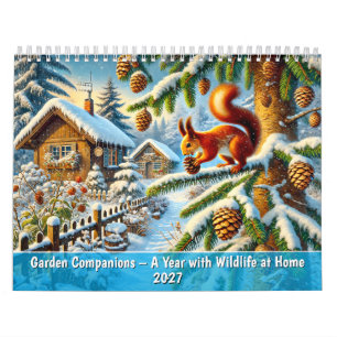 Calendário Companheiros de Jardim – Um Ano com a Vida Selvage