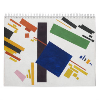 Calendário Composição de Suprematist por Kazimir Malevich