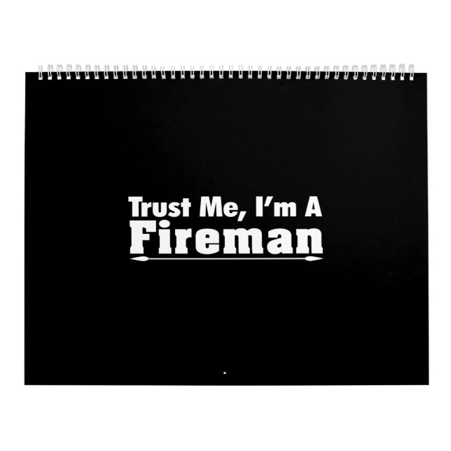 Calendário confie em mim que sou bombeiro (Capa)