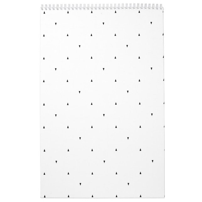 Calendário Conjunto de Pastas com Padrão de Triângulo Minimal (Capa)