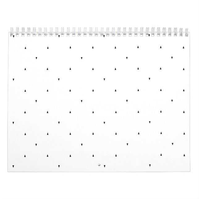 Calendário Conjunto de Pastas com Padrão de Triângulo Minimal (Capa)