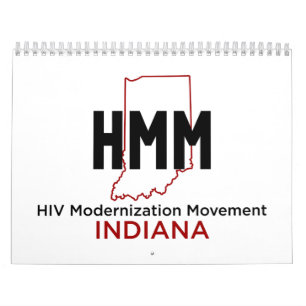 Calendário Conscientização sobre HIV/AIDS - Personalizável