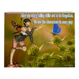 Calendário Contar histórias de fantasia