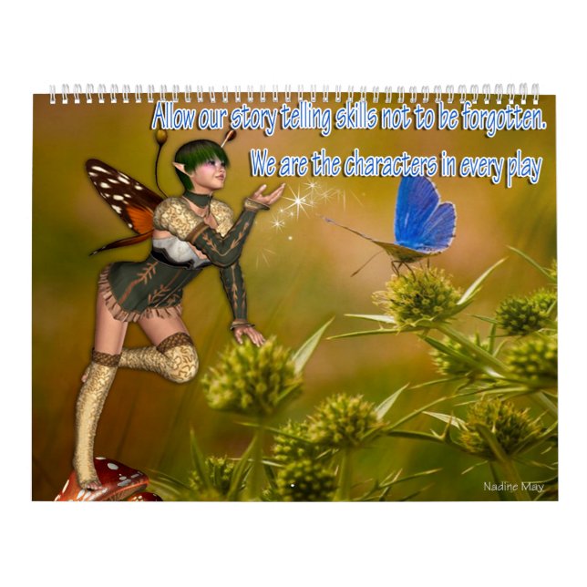 Calendário Contar histórias de fantasia (Capa)