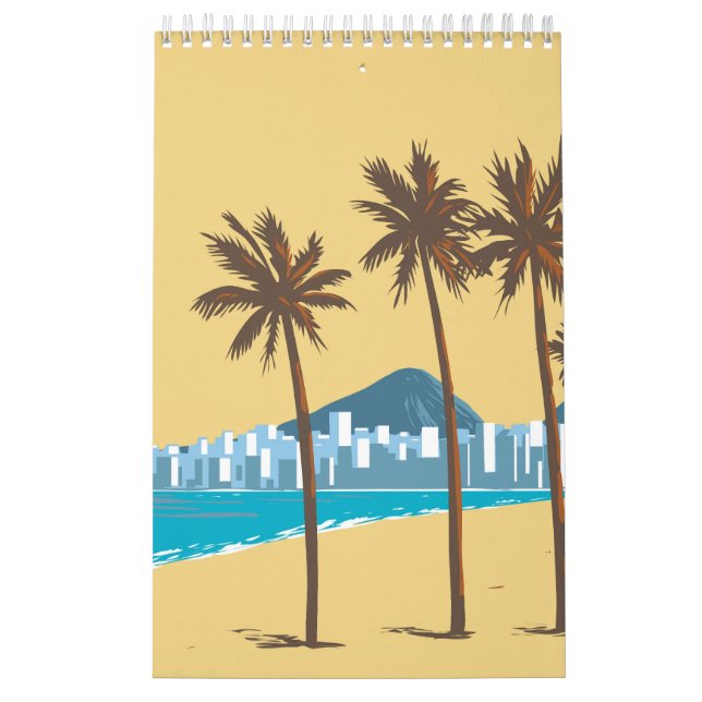 Calendário Copacabana Beach (Capa)