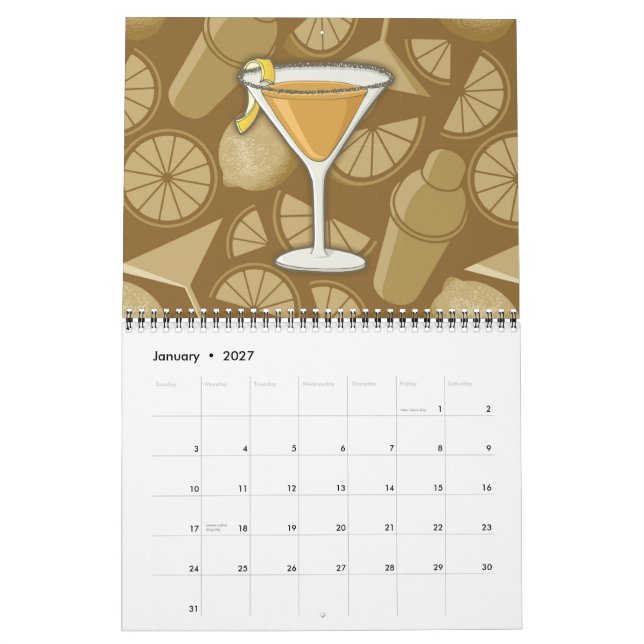 Calendário Coquetel Sidecar (Jan 2027)