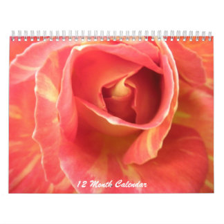 Calendário cor-de-rosa da flor das fotos da foto