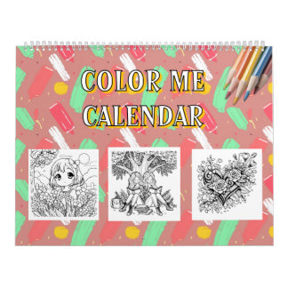 Calendário Cor-me | Coloração de Adultos Divertidos