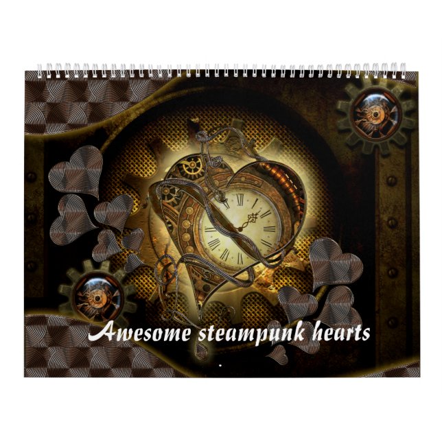 Calendário Coração steampunk incrível (Capa)