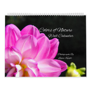 Calendário Cores da natureza