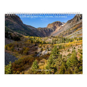 Calendário Cores de queda de Sierra Oriental, Califórnia