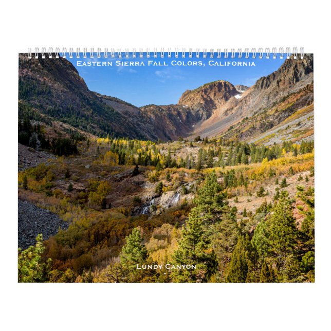 Calendário Cores de queda de Sierra Oriental, Califórnia (Capa)