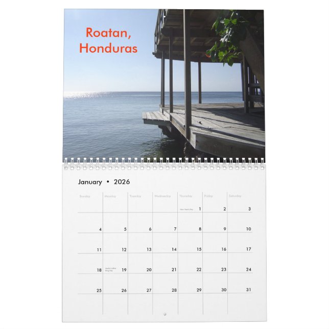 Calendário Cores do caribe - Customiz… - Personalizado (Jan 2026)