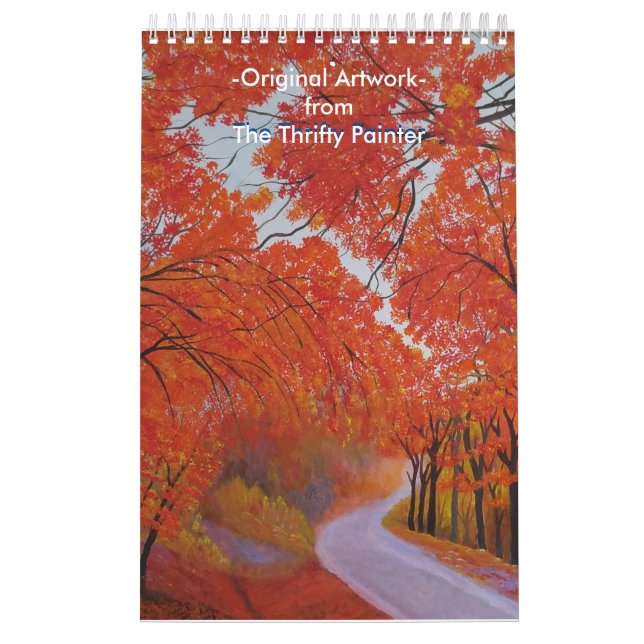 Calendário Cores Vívidas Pinturas Originais De acrílico (Capa)