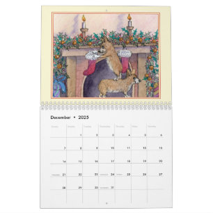 Calendário Corgi Magic - um cão galês ou dois por mês