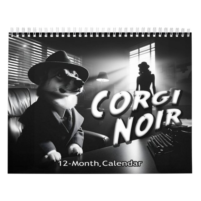 Calendário Corgi Noir (Capa)