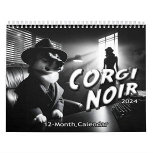 Calendário Corgi Noir 2024