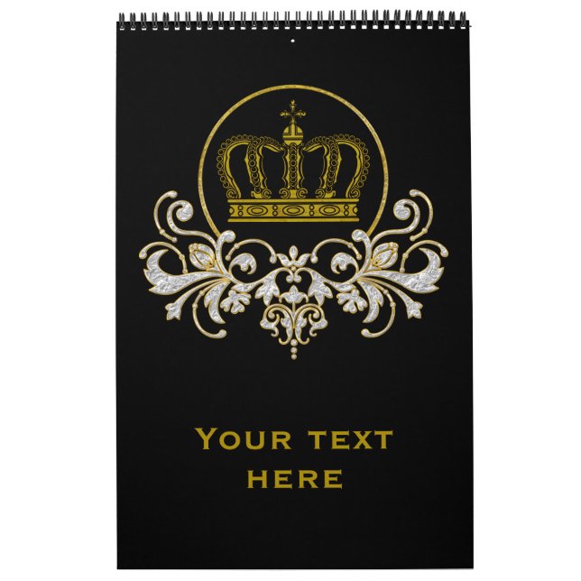 Calendário Coroa ouro - Real luxo (Capa)