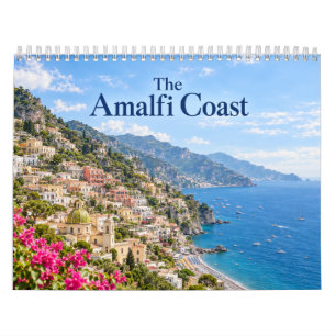 Calendário Costa Amalfitana Itália Paisagem Costeira